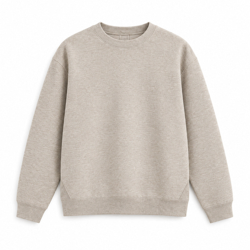 RidgeLine Crew Sweatshirt – Heather Oat Unisex Sweatshirt, One Size