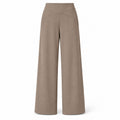 CrossPanel Wide-Leg Pants – Warm Taupe Women's Pants, One Size
