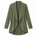 FoldArc Open Cardigan – Muted Moss Unisex Cardigan, One Size