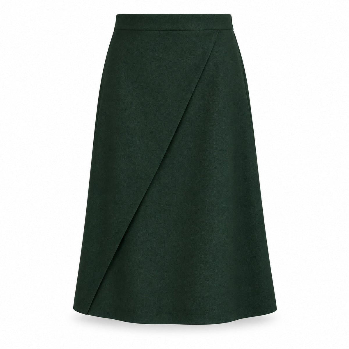 WrapLine Everyday Midi Skirt – Deep Forest Women's Skirt, One Size