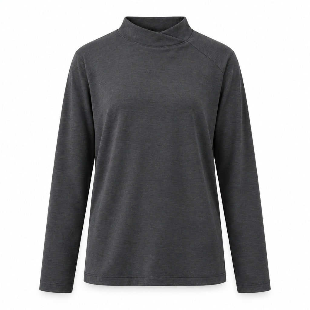 PivotNeck Lightweight Top – Charcoal Gray Unisex Top, One Size