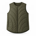 CurveQuilt Lightweight Vest – Smoky Olive Unisex Vest, One Size