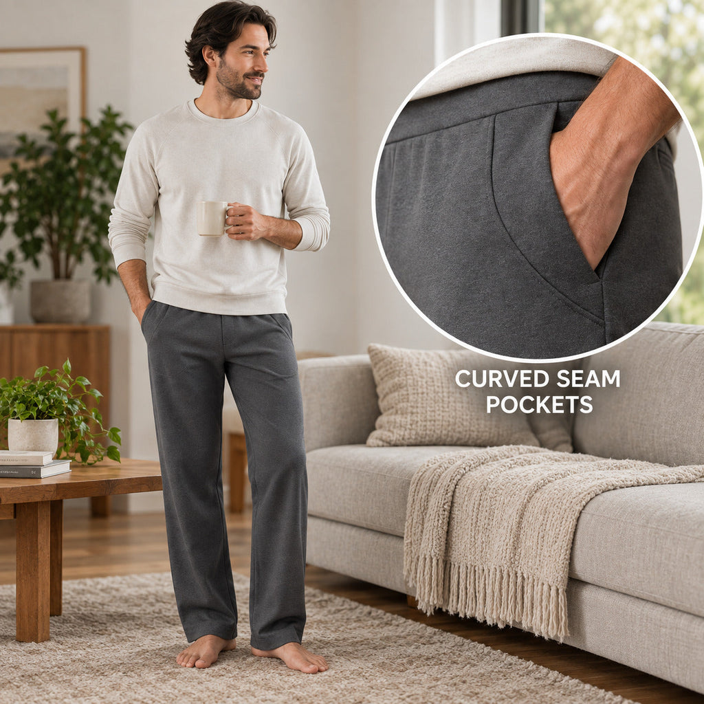 FlexRoute Straight Lounge Pants – Graphite Unisex Pants, One Size