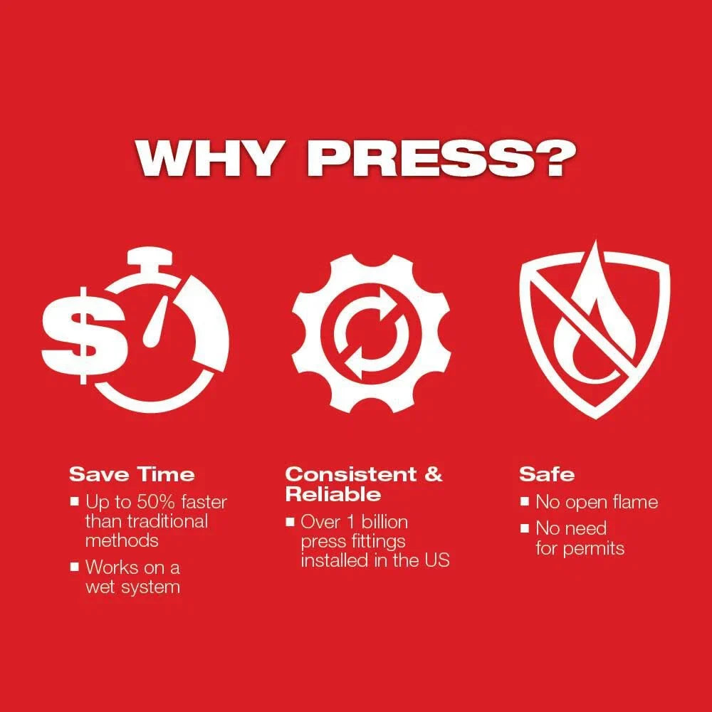 Press Tool with 1/2-Inch Jaw - Cordless