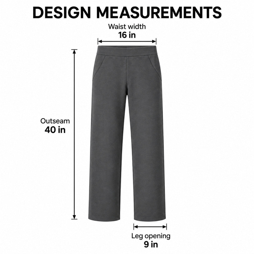 FlexRoute Straight Lounge Pants – Graphite Unisex Pants, One Size