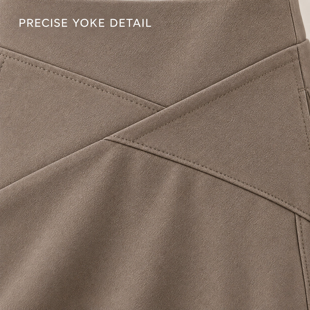 CrossPanel Wide-Leg Pants – Warm Taupe Women's Pants, One Size