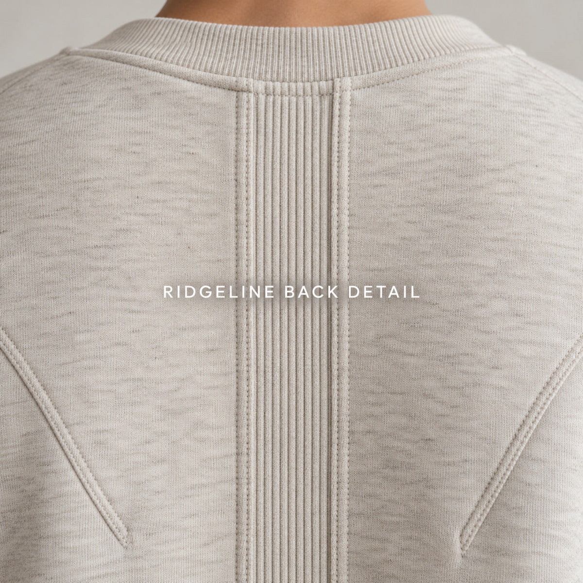 RidgeLine Crew Sweatshirt – Heather Oat Unisex Sweatshirt, One Size