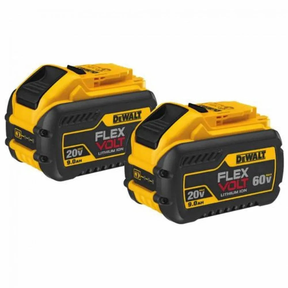 Dual Pack of DeWalt DCB609-2 20/60V MAX Flexvolt Li-Ion Batteries