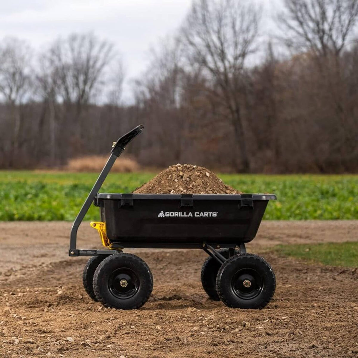 7GCG-NF Heavy-Duty Poly Dump Garden Cart, 7 Cu. Ft., 1,200-Lb. Capacity
