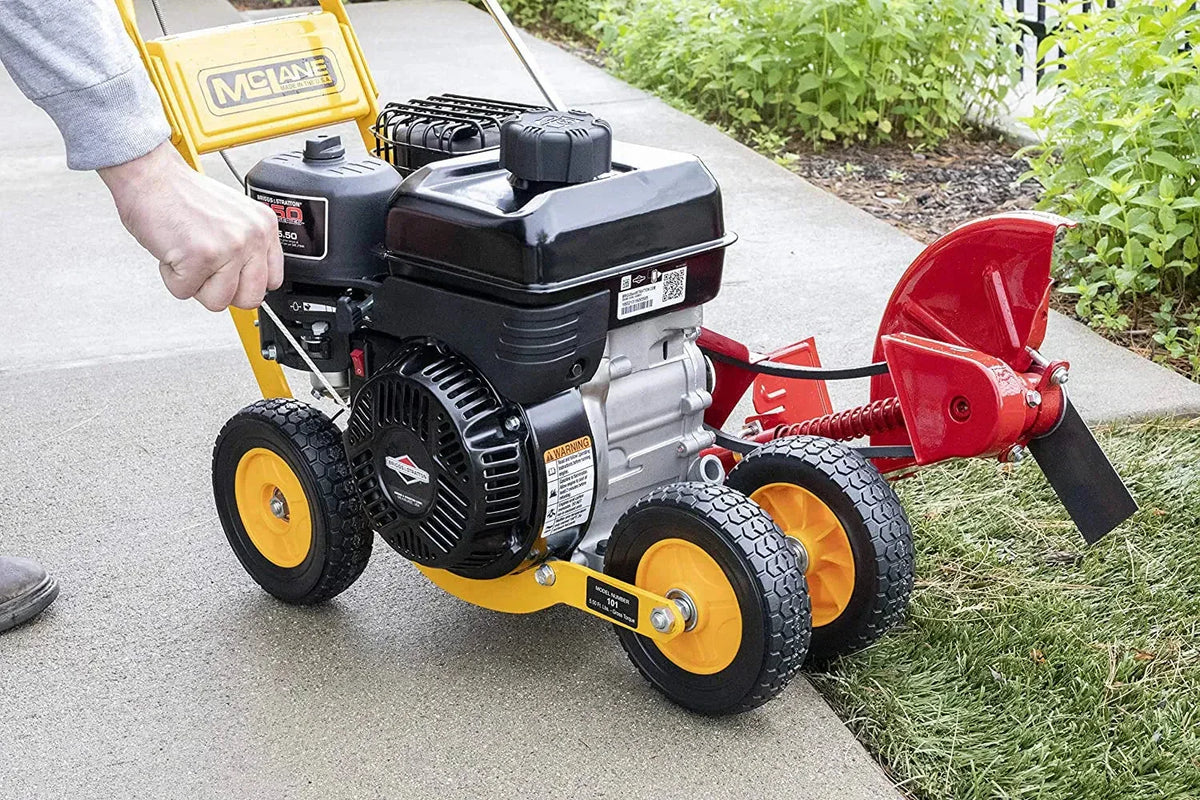 101-5.5GT-7Gas Powered Lawn Edger, 5.50 Gross Torque/3.5 HP B&S Engine 7  Wheels