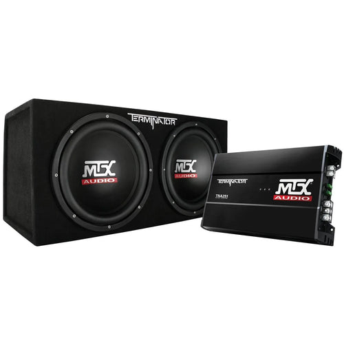 12-Inch Dual Loaded Car Subwoofer w/Sub Box, Amplifier, &