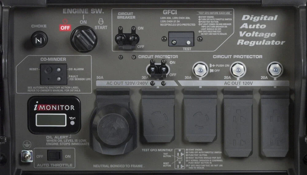 10,000W Industrial Portable Generator with CO Monitoring - Model EB10000G