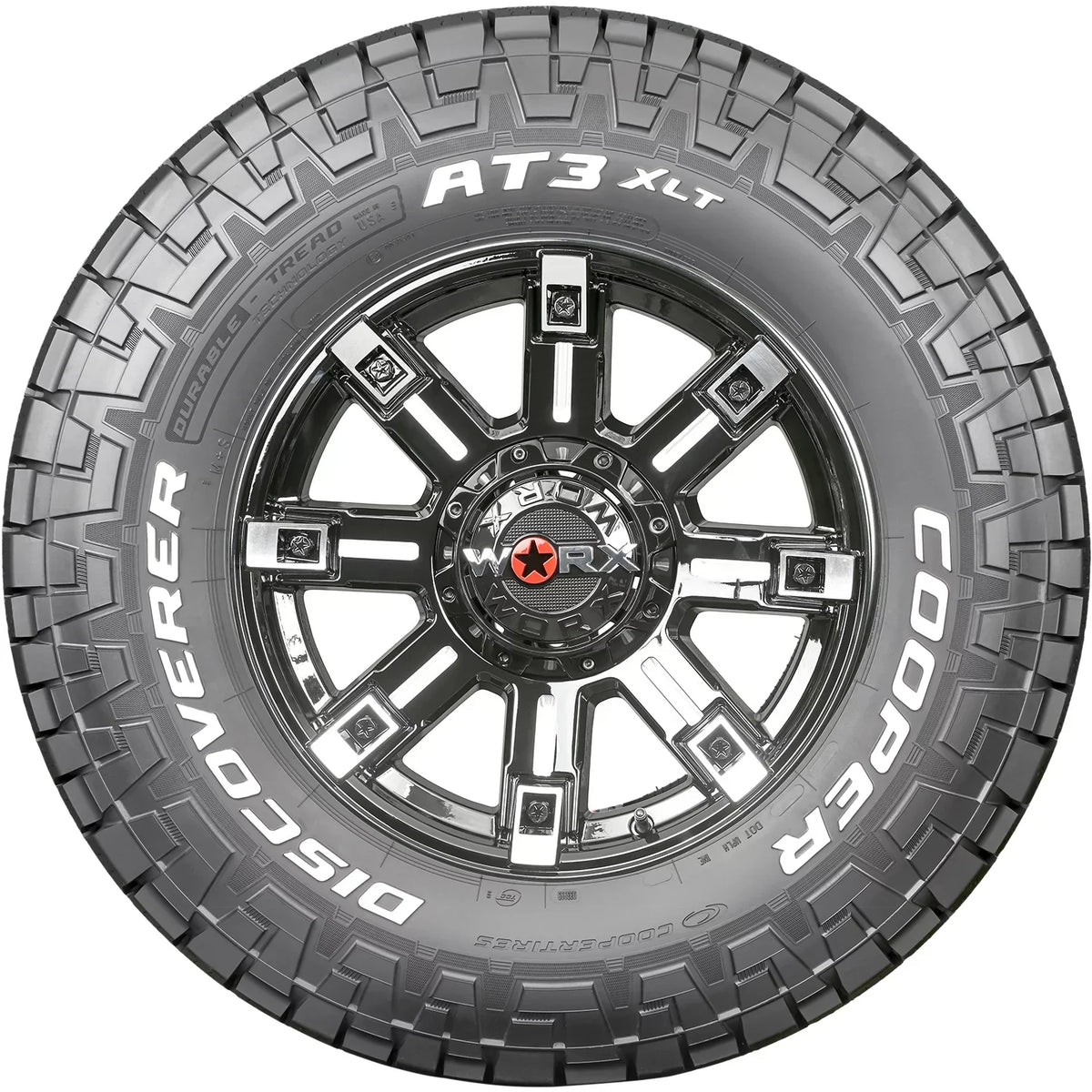 Cooper Discoverer AT3 XLT All Terrain Tires 285/75R16 10 Ply E – Fits Light Trucks & Hummer H3 Models