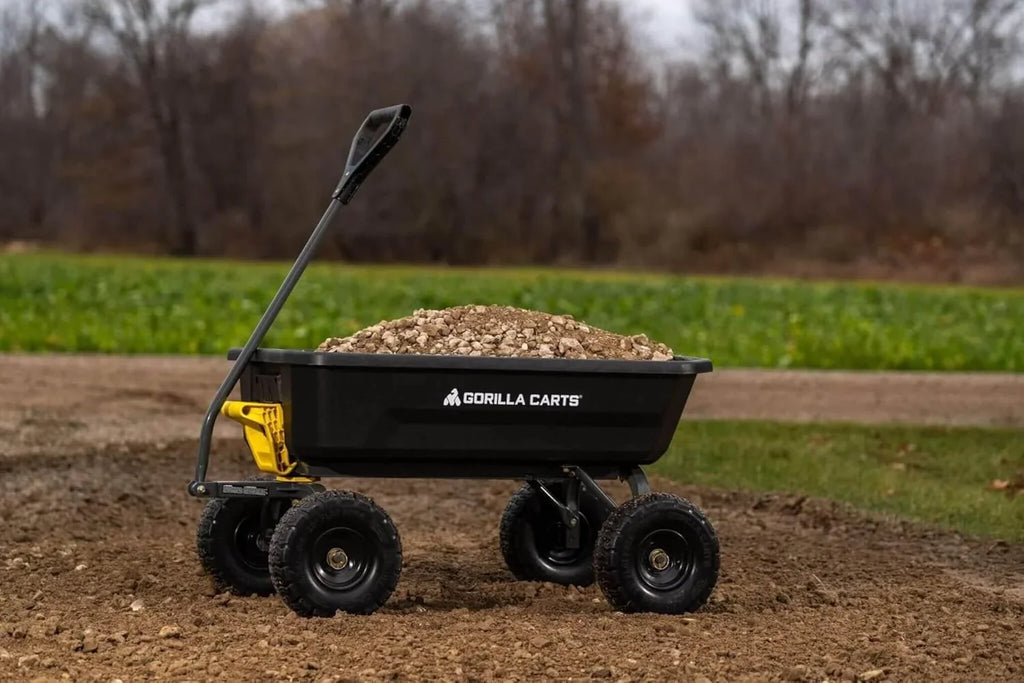 7GCG-NF Heavy-Duty Poly Dump Garden Cart, 7 Cu. Ft., 1,200-Lb. Capacity