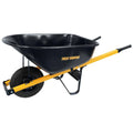 2025 True Temper R6STFFEC 6 cu. ft. Barrow in a Box Steel Wheelbarrow with Never Flat Tire and Steel Handles