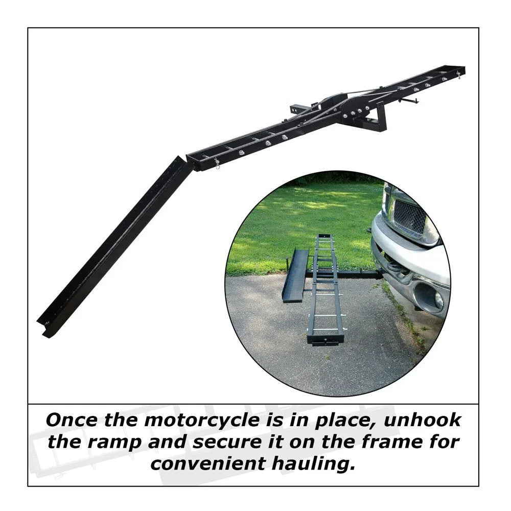 KOJEM 500 Lbs Heavy Duty Motorcycle Dirt Bike Scooter Carrier Hitch Rack