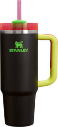 Stanley 30 oz. Quencher H2.0 FlowState Tumbler - Black Neon