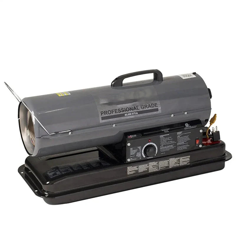 80,000 BTU Indoor/Outdoor Portable Kerosene Forced Air Heater