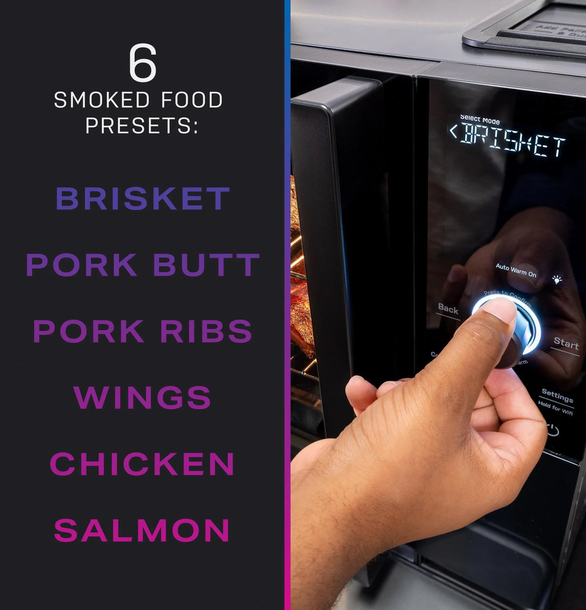 2025 GE Profile – Smart Indoor Smoker – Black