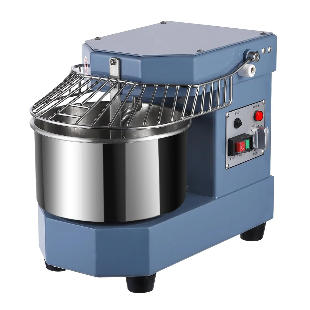 2025  8Qt Commercial Food Mixer, 450W Dual Rotating Dough Kneading Machine w Food-grade Stainless Steel Bowl, Security Shield & Timer, Commercial