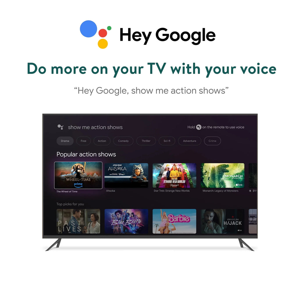 Onn. 4K Pro Streaming Device with Google TV, 4K UHD, Dolby Vision &amp; Atmos, Hands Free Voice Control, Wi Fi 6, Smart Hub