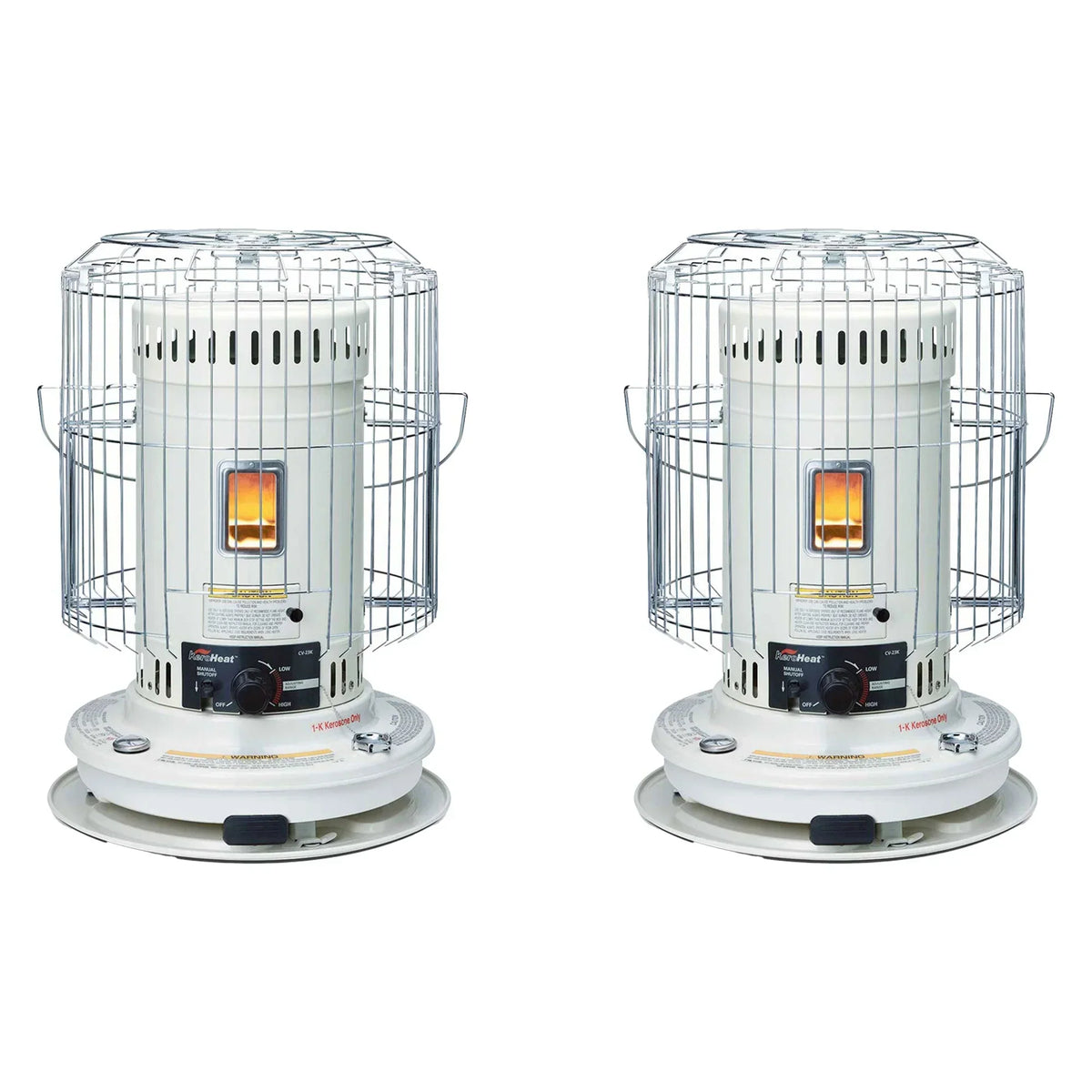 23,500 BTU Indoor Outdoor Convection Kerosene Heater, 2 Pack