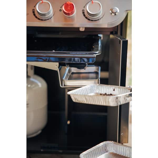 Genesis E - 325s 3 - Burner Propane Gas Grill in Black with Built - in Thermometer