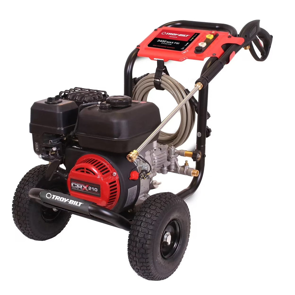 TROY BILT Troy - Bilt 3400 PSI at 2.4 GPM Gas Pressure Washer, 208cc Engine, Durable Steel Frame
