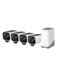 eufy Security eufyCam S3 Pro 4 Cam Kit, Solar Camera Outdoor Wireless, MaxColor Night Vision, 4K Security Camera with Solar Panel, Face Recognition AI, Expandable Local Storage, No Monthly Fee : Electronics