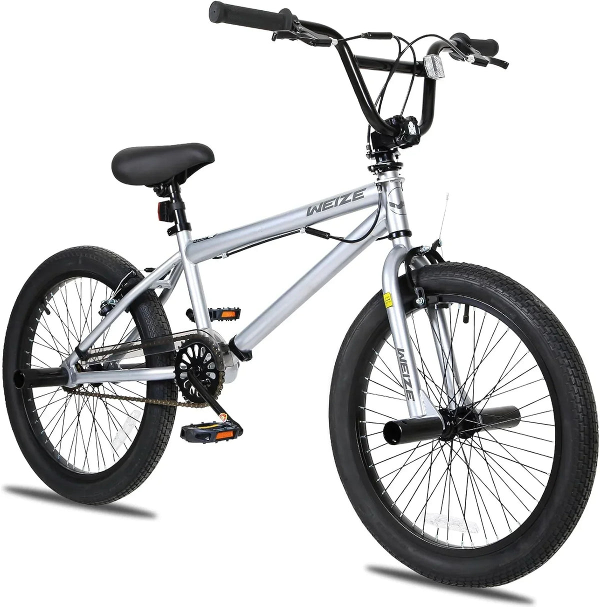 WEIZE Freestyle BMX Bicycle 20 Inch Stunt Bike for Kids and Adults Men and Women High Strength Steel Frame 360 Degree Rotor Freestyle