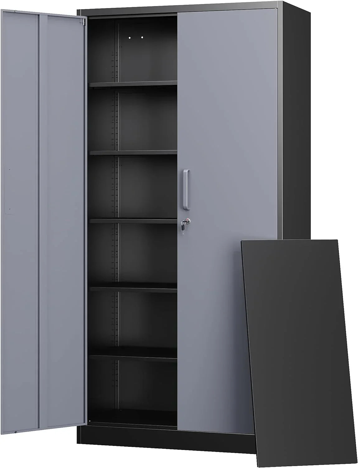 Letaya Metal Garage Storage Cabinets with Lock-72 Tall Tool Organizer Steel Lockers