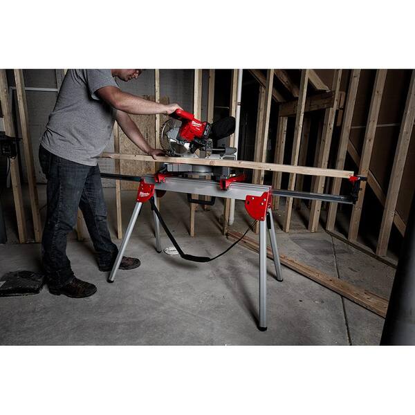 M18 FUEL 18V Lithium - Ion Brushless Cordless 10 In. Dual Bevel Sliding Compound Miter Saw with Stand (Tool - Only)