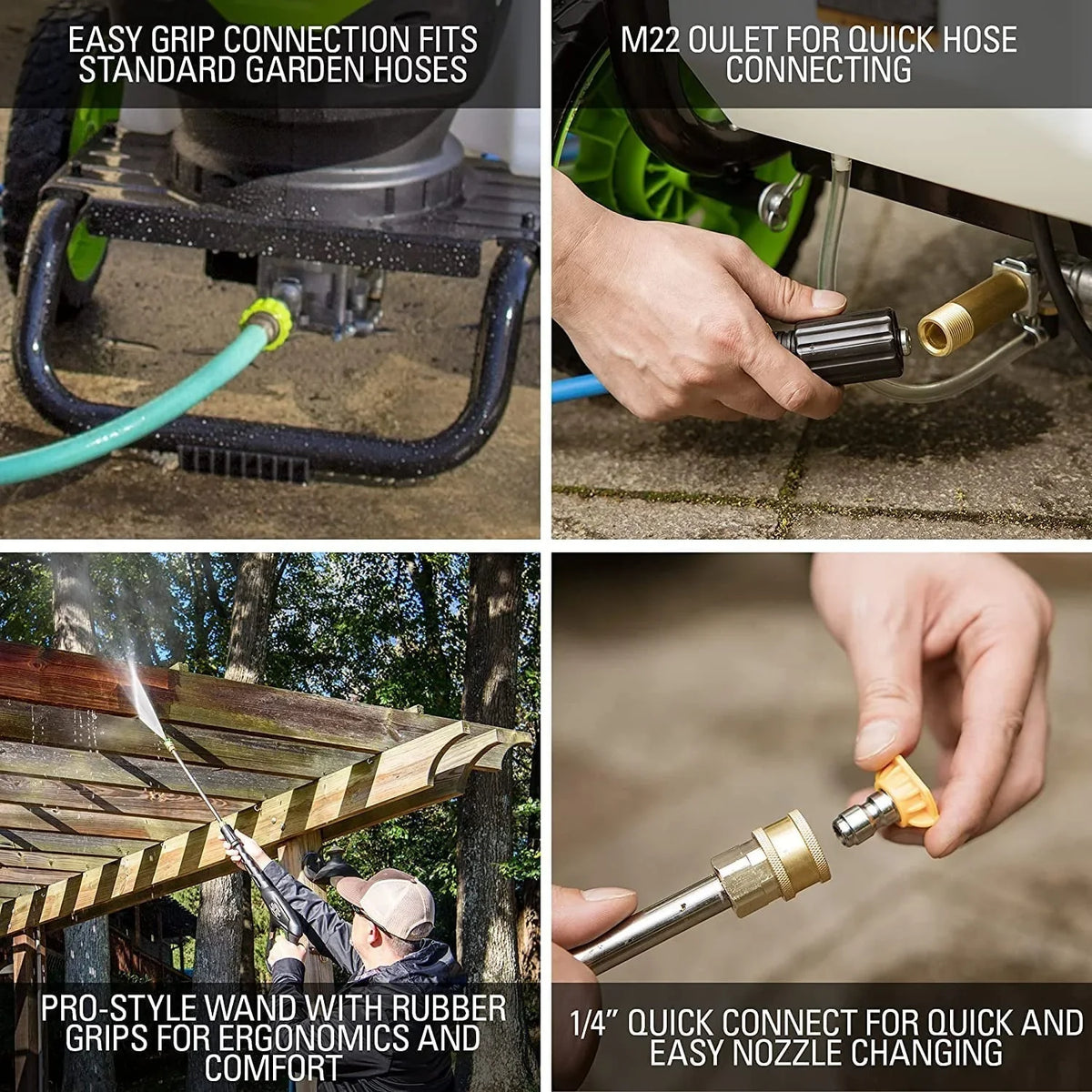 Greenworks 2300-PSI 14 Amp 2.3-GPM Brushless Pressure Washer GPW2300 5118002VT