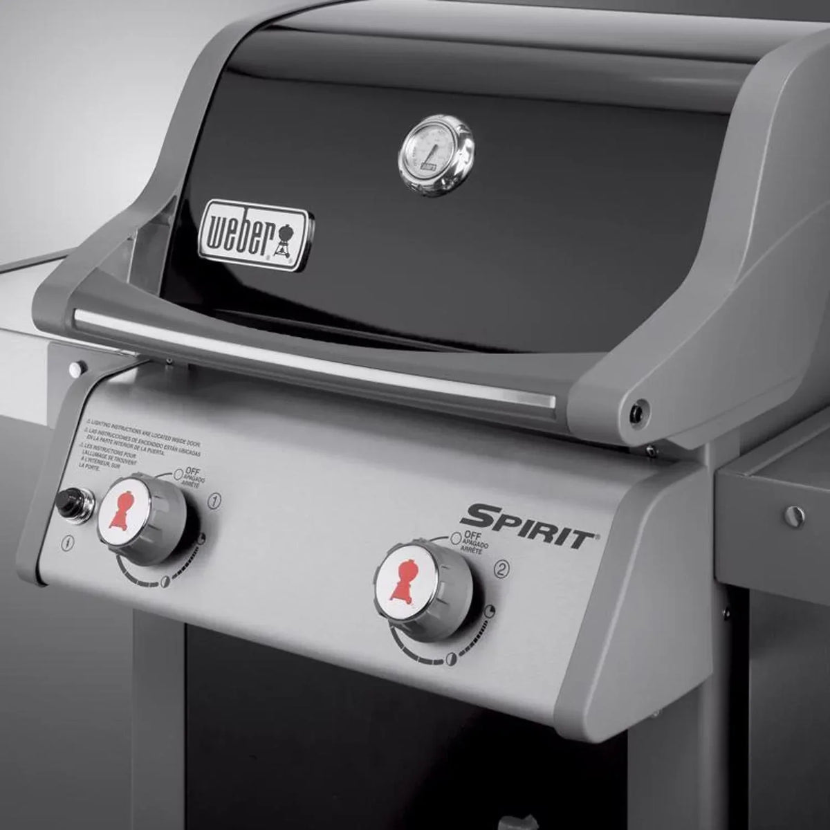 Weber Spirit E-210 Dual Burner Liquefied Propane Grill, Black