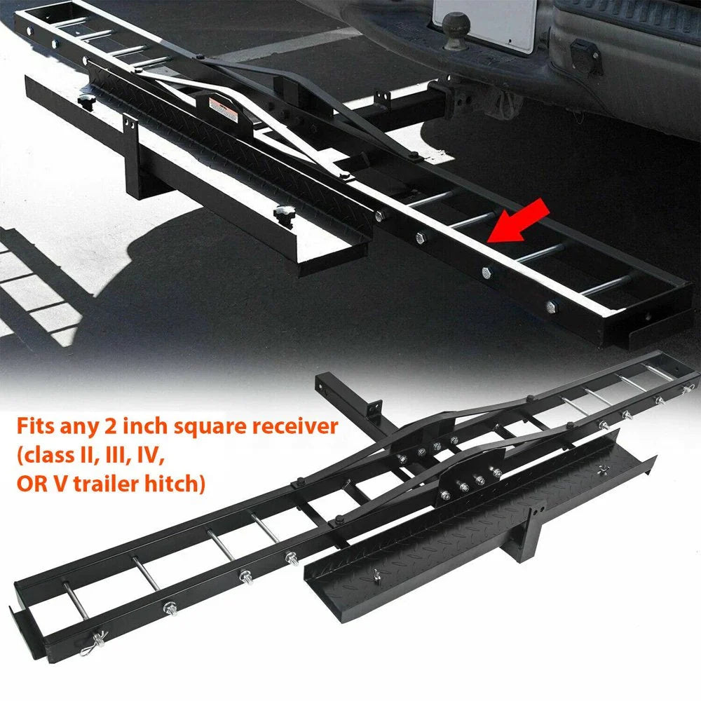 KOJEM 500 Lbs Heavy Duty Motorcycle Dirt Bike Scooter Carrier Hitch Rack