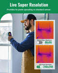 Thermal Camera, Super Resolution 240 x 240, Thermal Imaging Camera with Laser Pointer, 96 x 96 IR Resolution, 25 HZ Infrared Camera,-4°F to 1022°F, 50°FOV, 8h Battery Life Thermal Imager