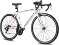 WEIZE Road Bike, 700C Wheel City Commuter Bicycle, Shimano 14 Speed Drop Bar, Racing Adult Bike with Caliper Brakes, High-Carbon Steel Hybrid Bikes