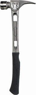 Stiletto TB3SC 15 oz Tibone III Titanium Hammer with Smooth Face Curved Handle