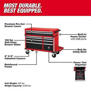 High Capacity 46 in. 18-Drawer Tool Chest and Cabinet Combo 48-22-8546 - 85461320713_7a39ee