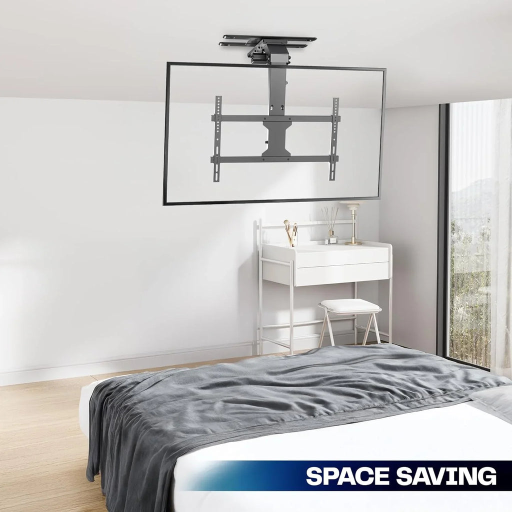 Electric Ceiling TV Mount, 37 70", Motorized, App Control, Black