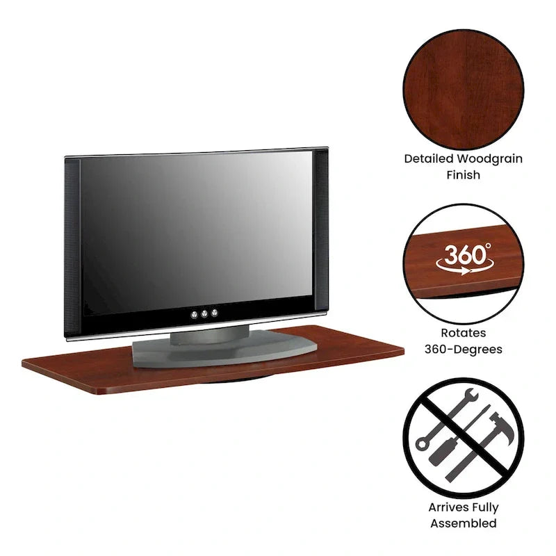 Convenience Concepts Designs2Go XL Single-Tier Swivel TV Riser for Screens Up to 37 Inches