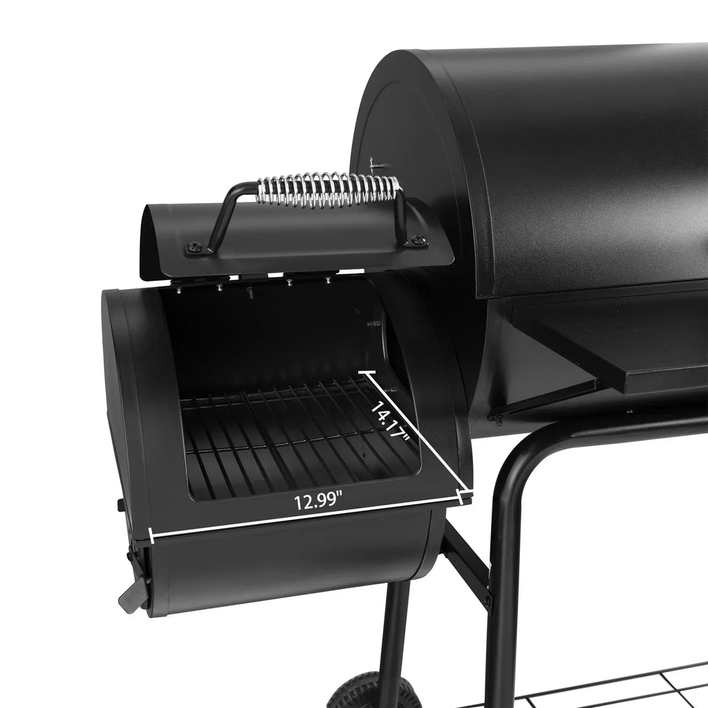 30 CC1830S Steel Charcoal Grill with Offset Smoker