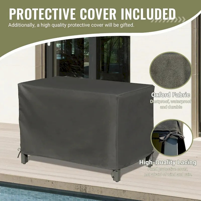 Freestanding Outdoor Kitchen Island with Storage and Prep Table - Grill Storage Cabinet