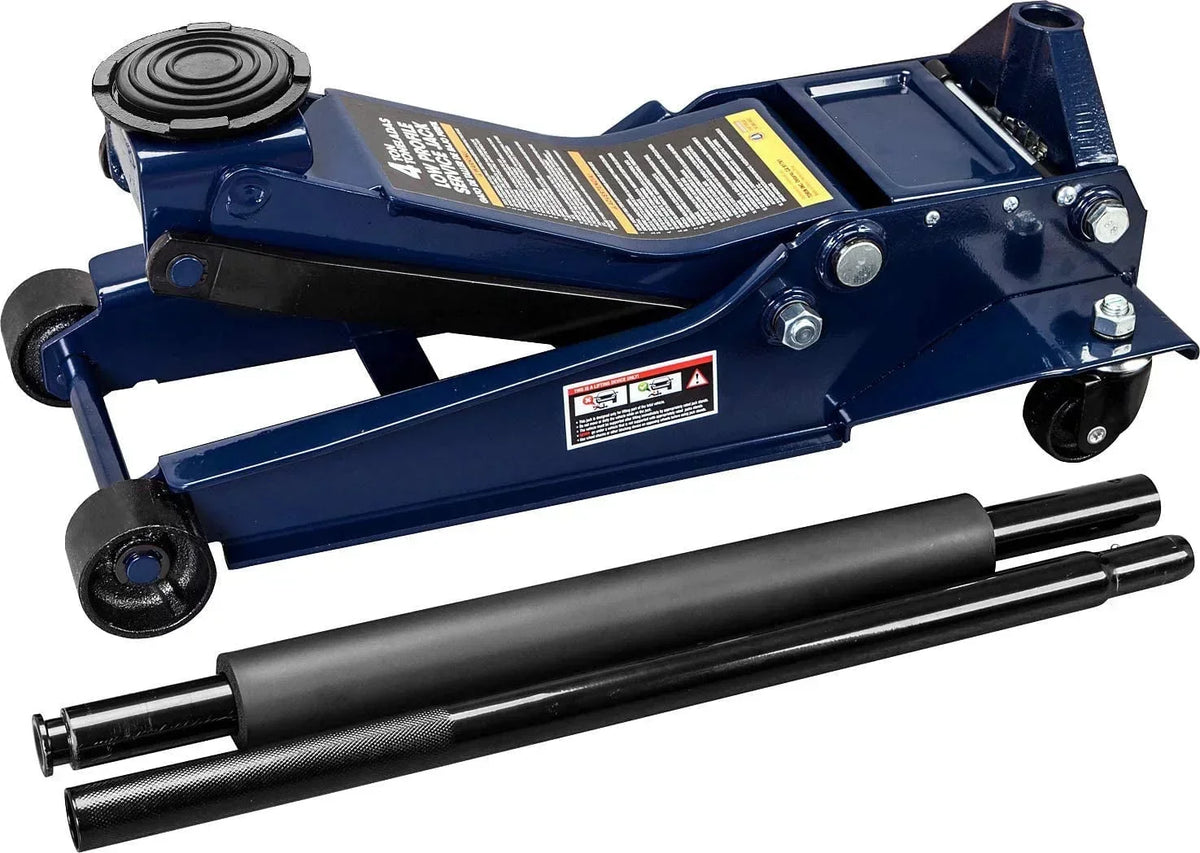 2025 4 Ton Heavy Duty Low Profile Hydraulic Floor Jack Speedy Lift Garage Car Jack, Blue, W847U