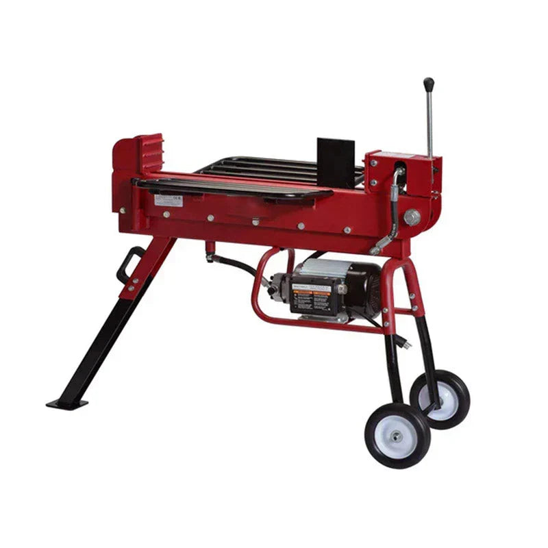Industrial ED10T20 10-Ton Electric Log Splitter with Dual-Action Wedge & 2.5 HP Motor
