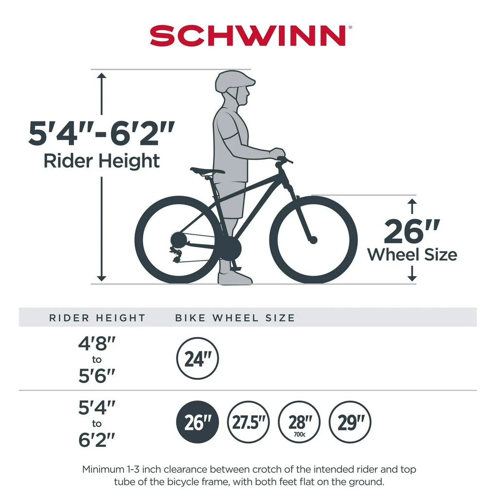 Schwinn Sidewinder Mountain Bike . 26-inch Wheels . 21 Speeds . Mens Style . Black