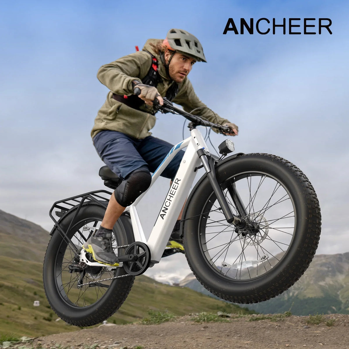 ANCHEER Electric Bike for Adults Peak 1000W Electric Bicycle 48V 15AH Battery Electric Bike 26" x 4.0" Fat Tire