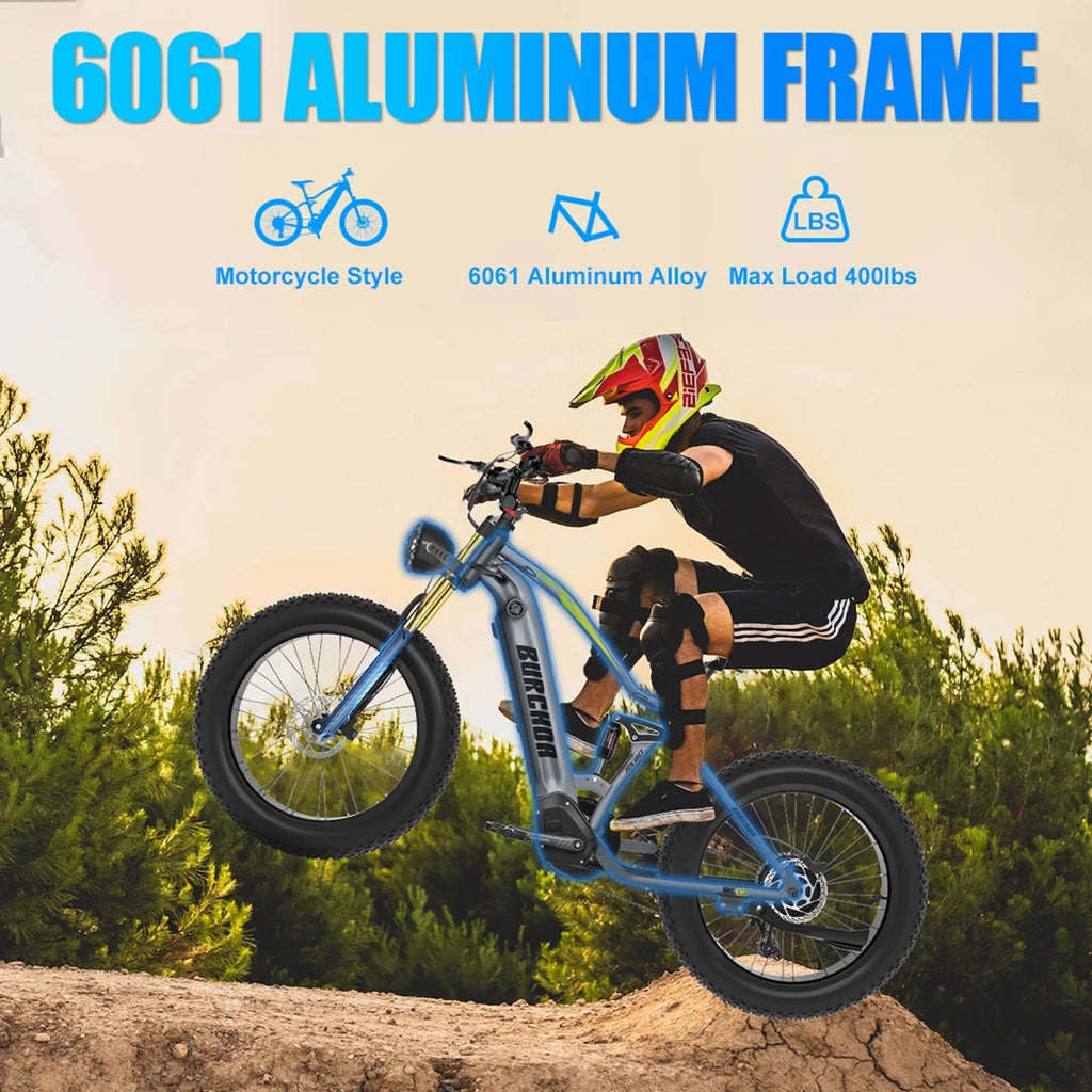 Electric Bike for Adults 26'', 1000W E - Mountain Bike 48V 30/20ah UL2849 Removable Battery, Fat Tire Ebike up to