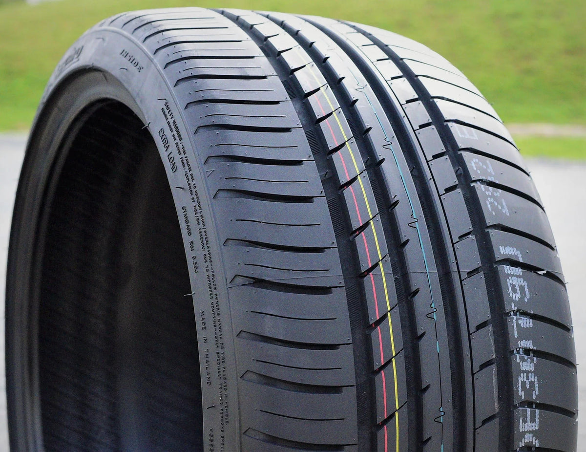 A set of four (four) 255/35R19 ZR 96Y XL full season performance tires fit: 2013 Audi A4 Quattro Premium Plus, 2009-14 Audi A4 base
