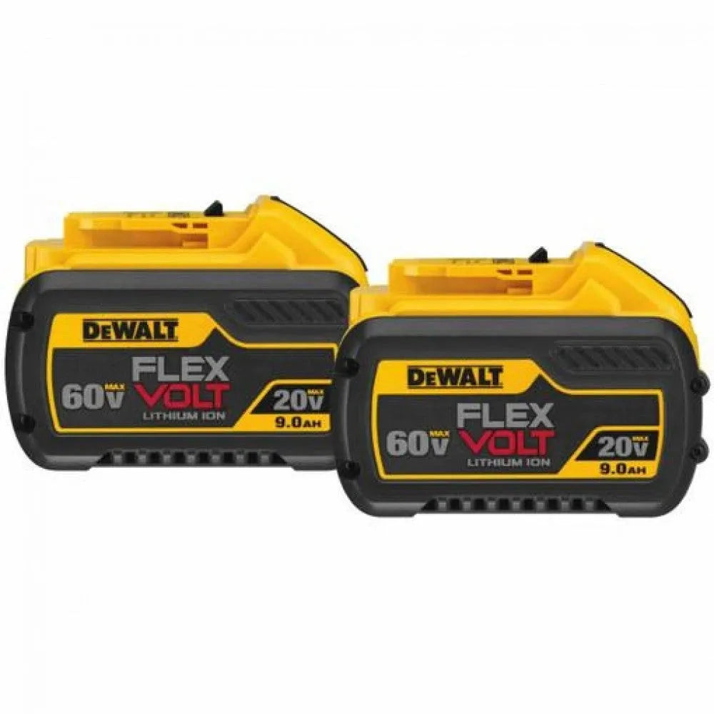 Dual Pack of DeWalt DCB609-2 20/60V MAX Flexvolt Li-Ion Batteries